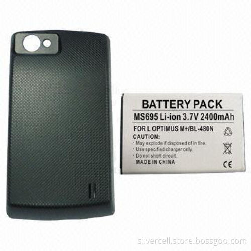 Mobile Phone Battery For LG MS695 with PCB Protection Against Short-circuit